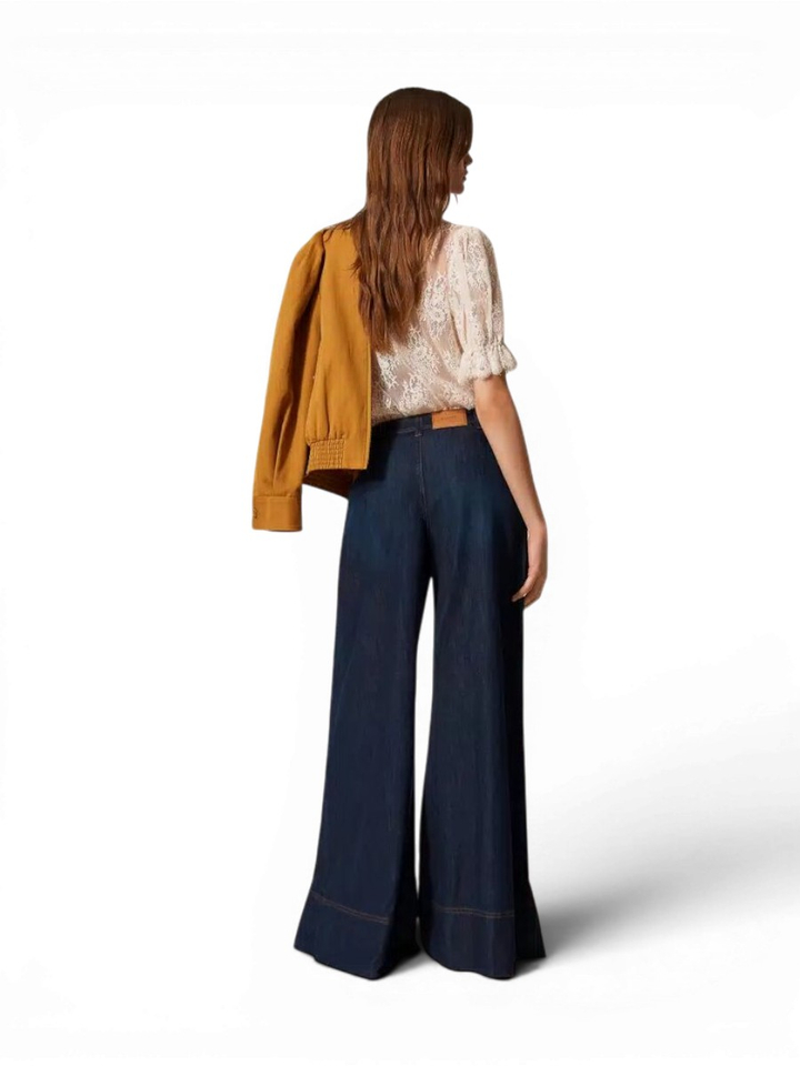 Blauwe flared jeans Twinset Milano