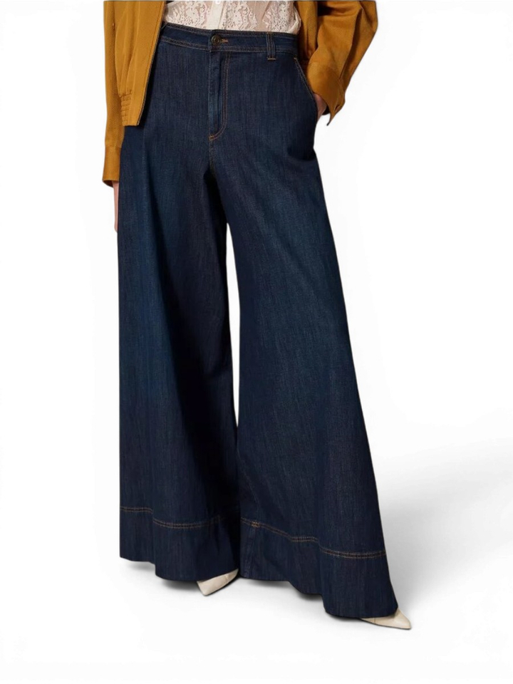Blauwe flared jeans Twinset Milano