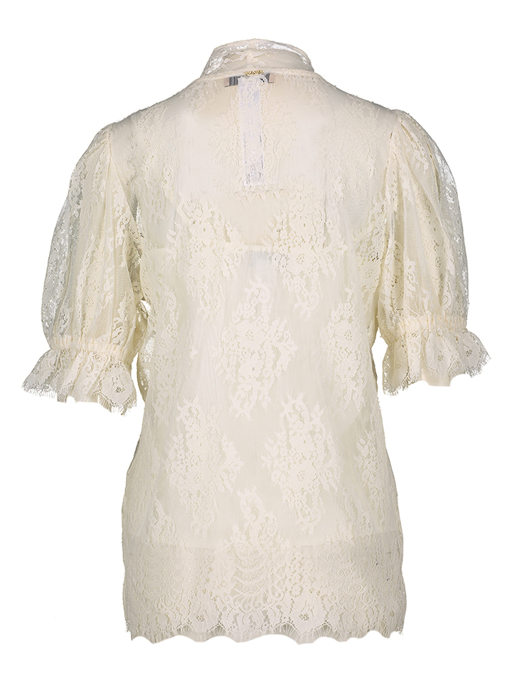 Creme kleurige kanten bloes Twinset 