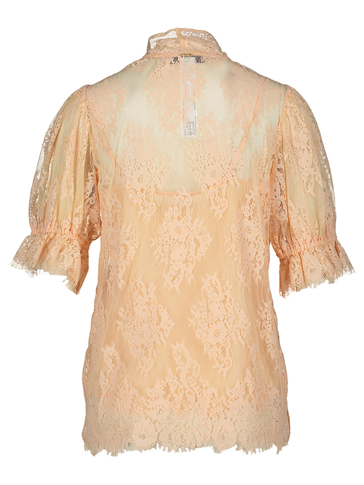 Pastelroze kanten bloes Twinset 