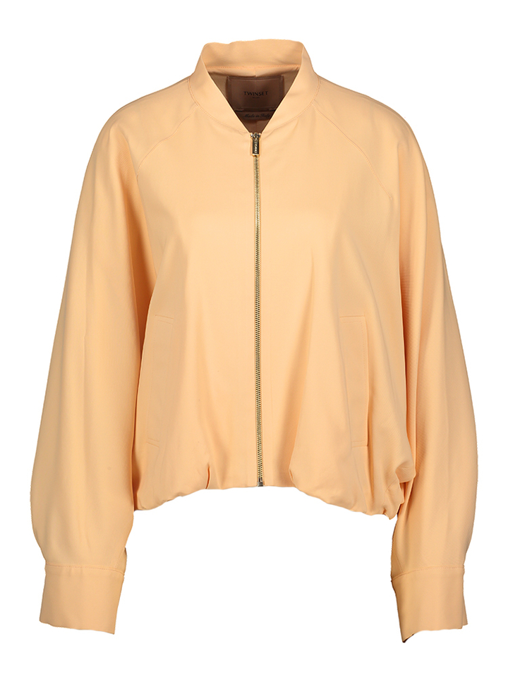 Zalmroze oversized geklede jas Twinset 