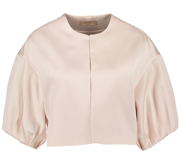 Roze glanzende vest Twinset Milano