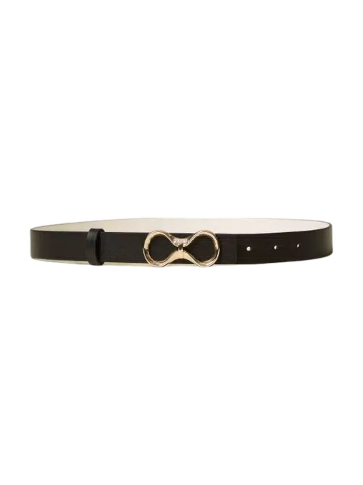 Zwarte kleurige riem met symbool Twinset Milano