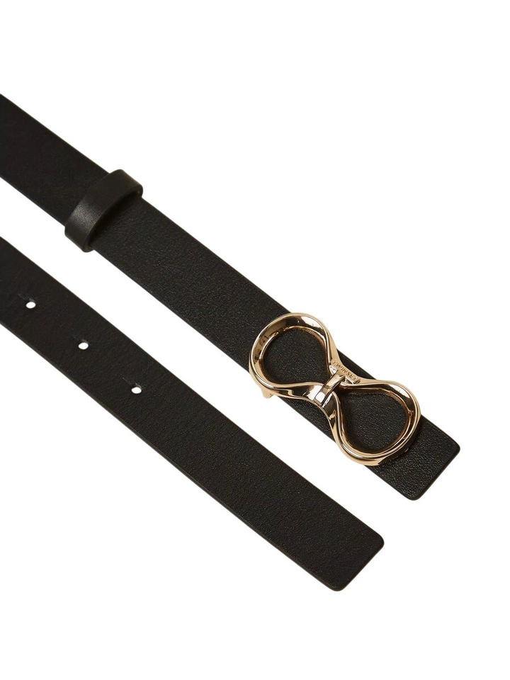 Zwarte kleurige riem met symbool Twinset Milano
