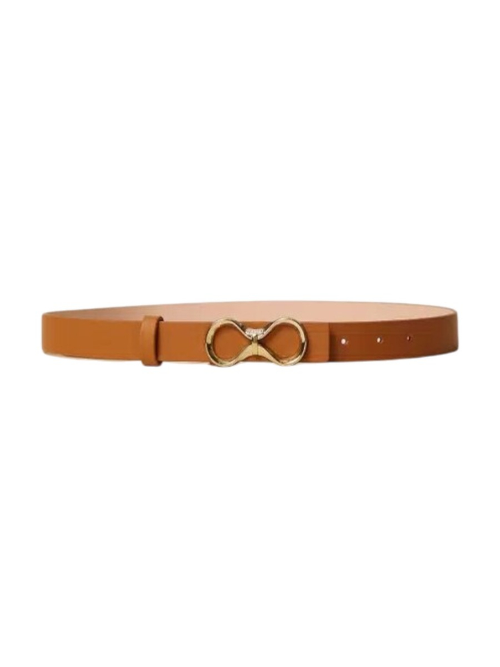 Cognac kleurige riem met symbool Twinset Milano