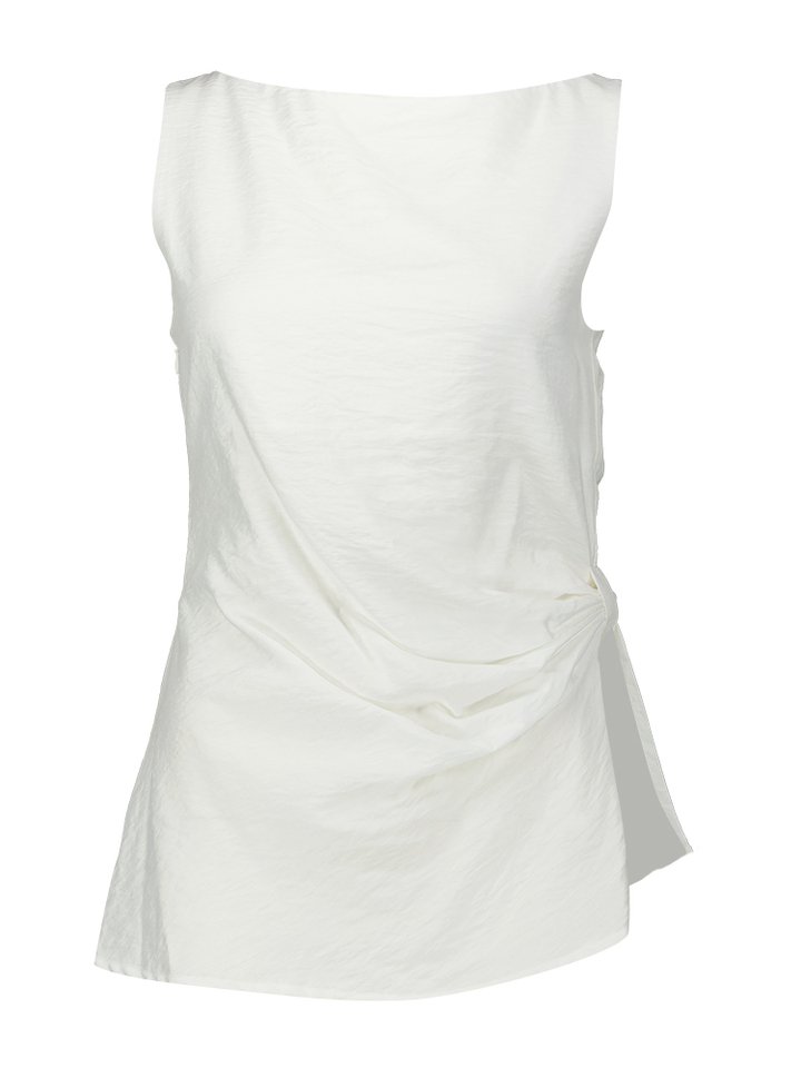 Witte top met frons detail Eleh 