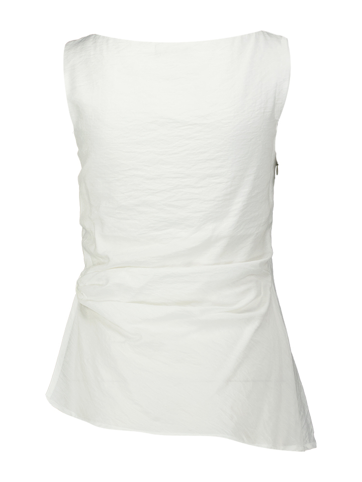 Witte top met frons detail Eleh 