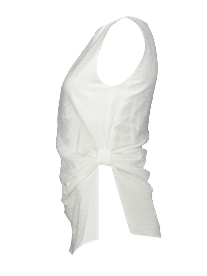 Witte top met frons detail Eleh 