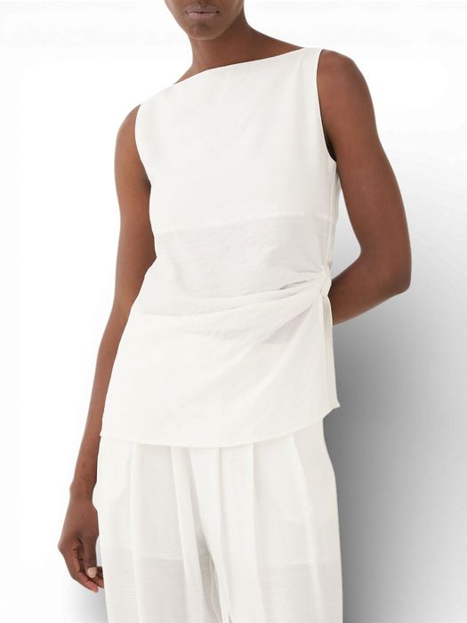 Witte top met frons detail Eleh