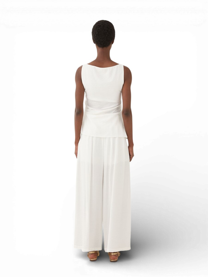 Witte top met frons detail Eleh 