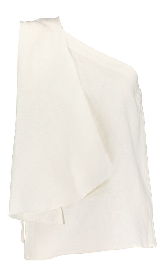 Ecru linnen top one shoulder Eleh 