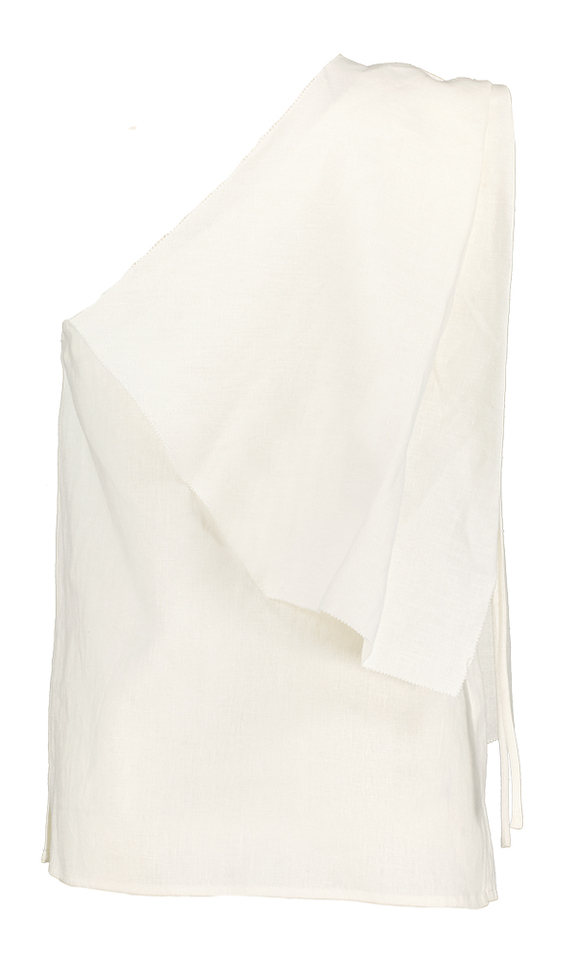 Ecru linnen top one shoulder Eleh 