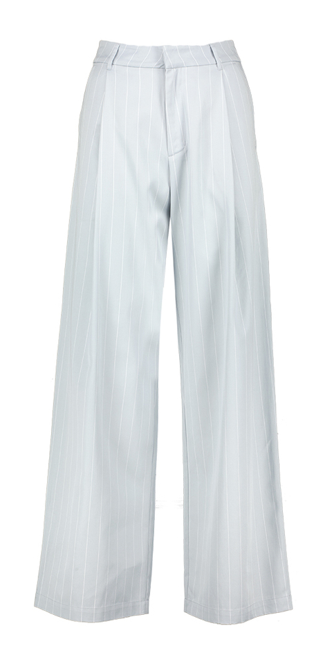 Blauwe gestreepte loose fit broek Eleh 