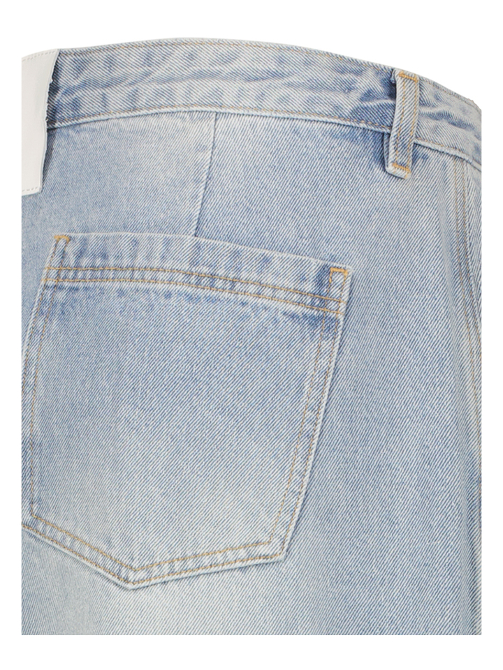 Blauwe wide fit jeans