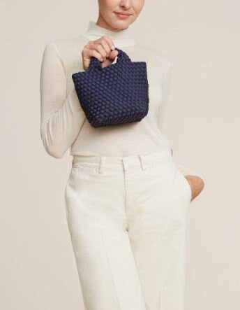 Inkt blue handtas St. Barths petite tote Naghedi