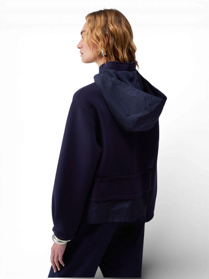 Donkerblauwe gilet met ritssluiting Liu Jo