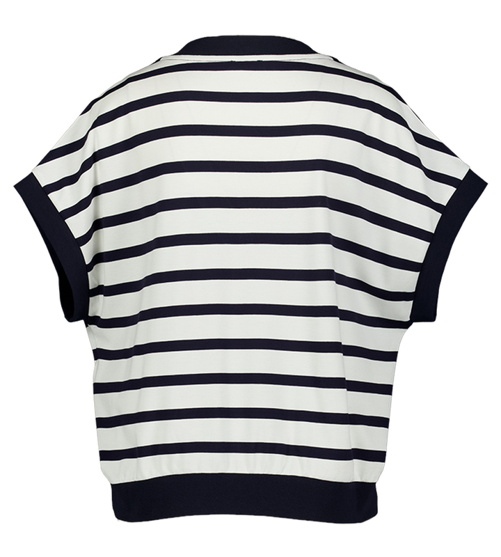 Wit Blauw gestreepte t-shirt Liu Jo 