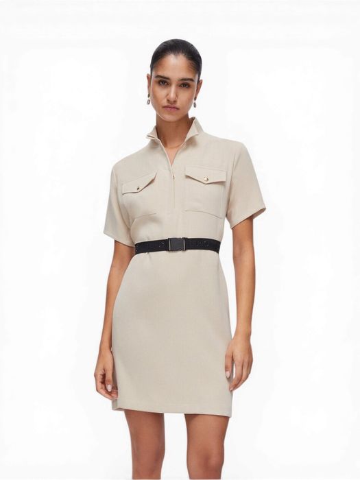 Beige kleed met gouden details Liu Jo Sport