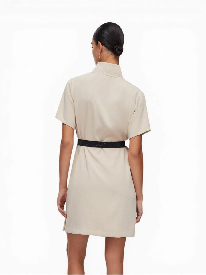 Beige kleed met gouden details Liu Jo Sport