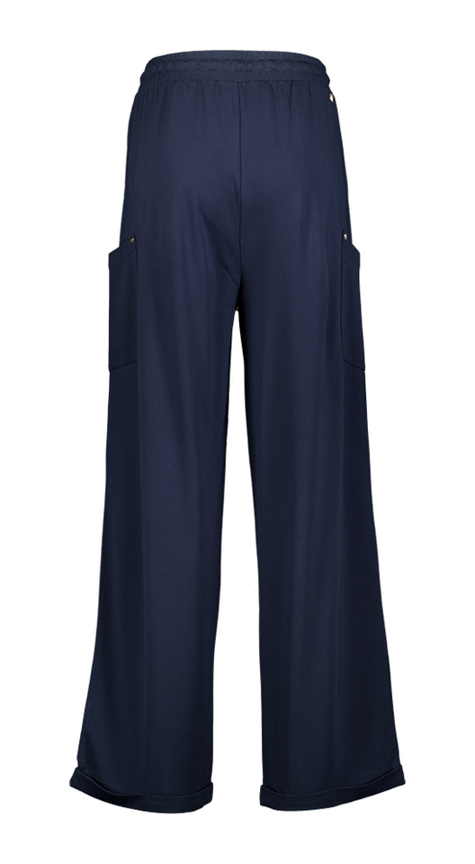 Blauwe losvallende broek met zakken Liu Jo