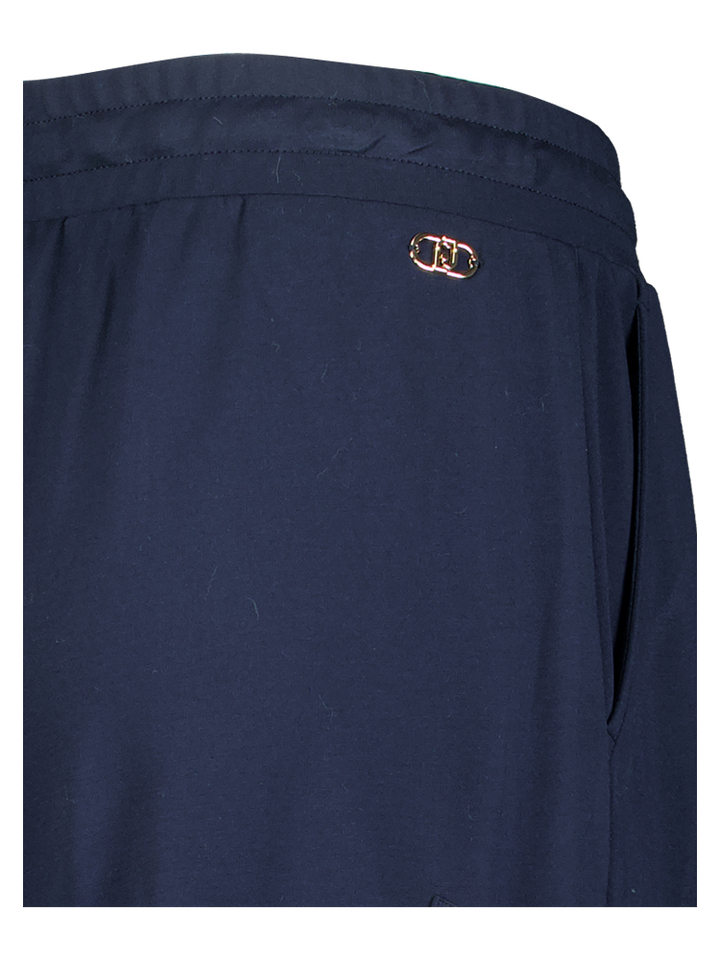 Blauwe losvallende broek met zakken Liu Jo