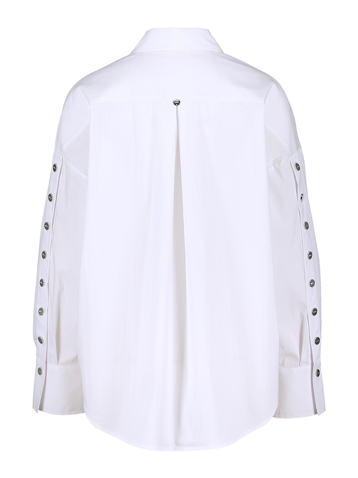 Witte bloes met knoop detail Liu Jo