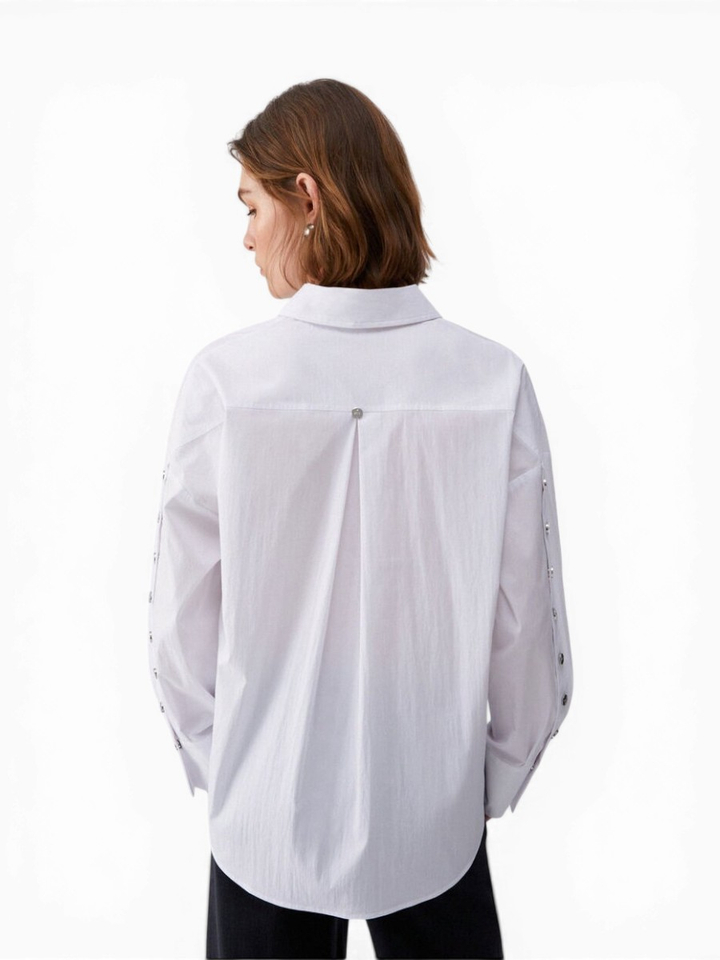 Witte bloes met knoop detail Liu Jo