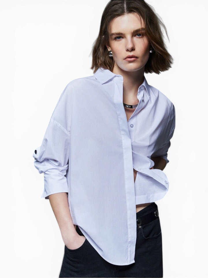 Witte bloes met knoop detail Liu Jo