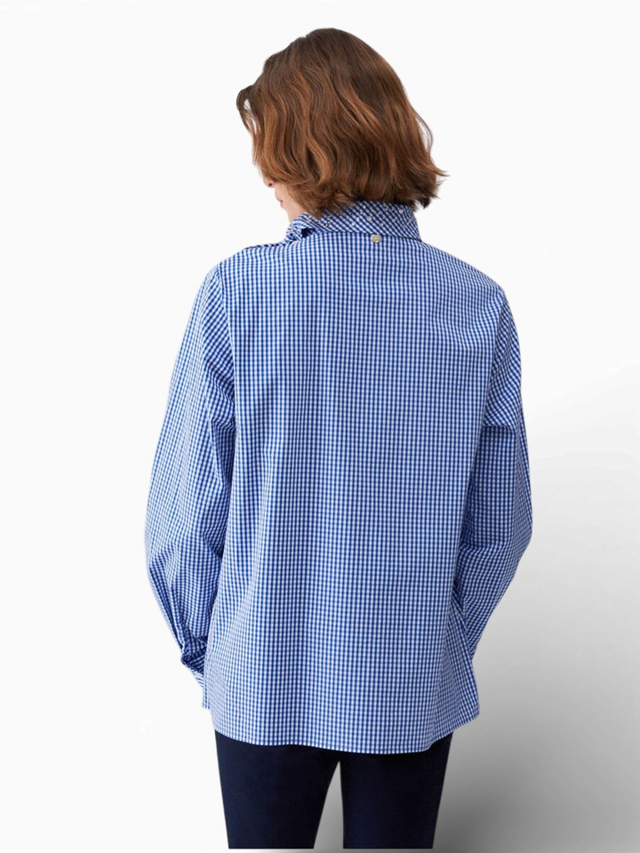 Geruiten donkerblauwe blouse Liu Jo 