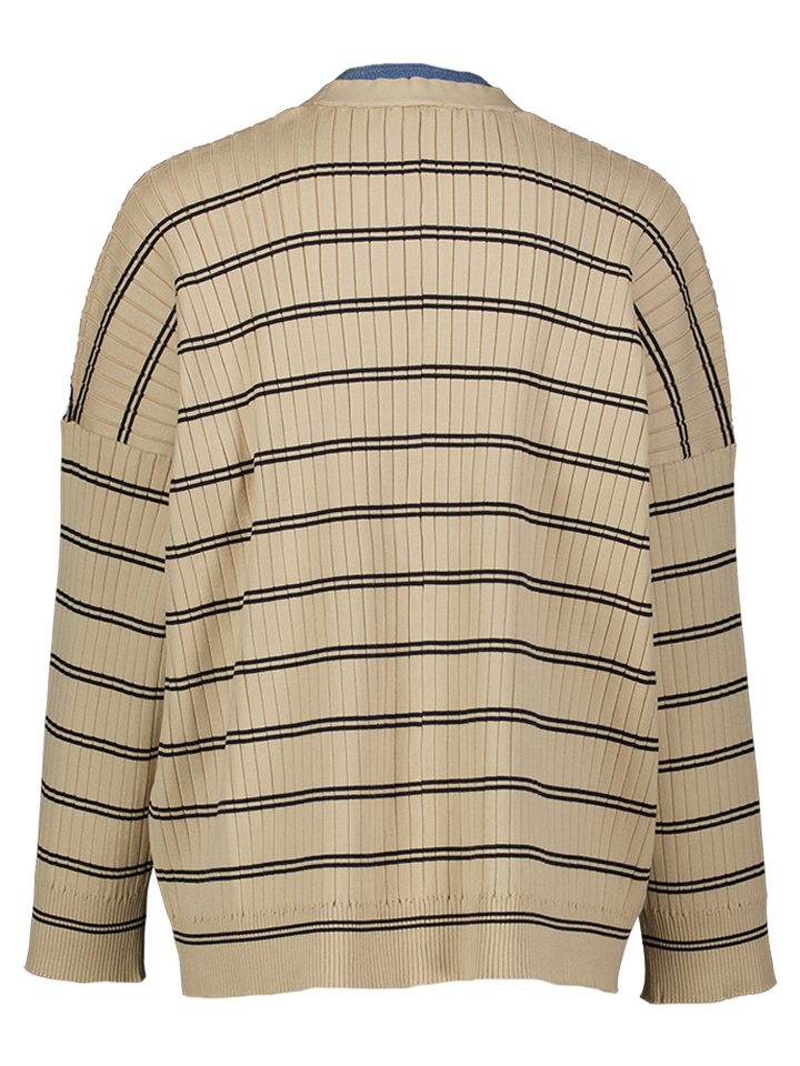 Gestreept gilet met denim details Liu Jo 