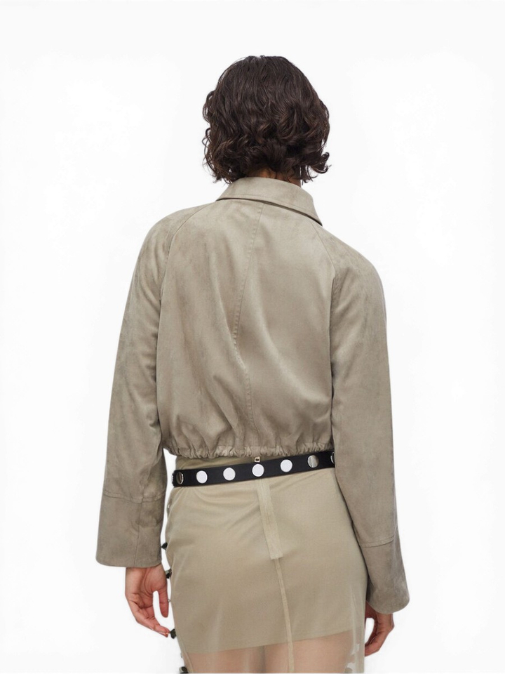 Licht kaki groene bomberjacket Liu Jo