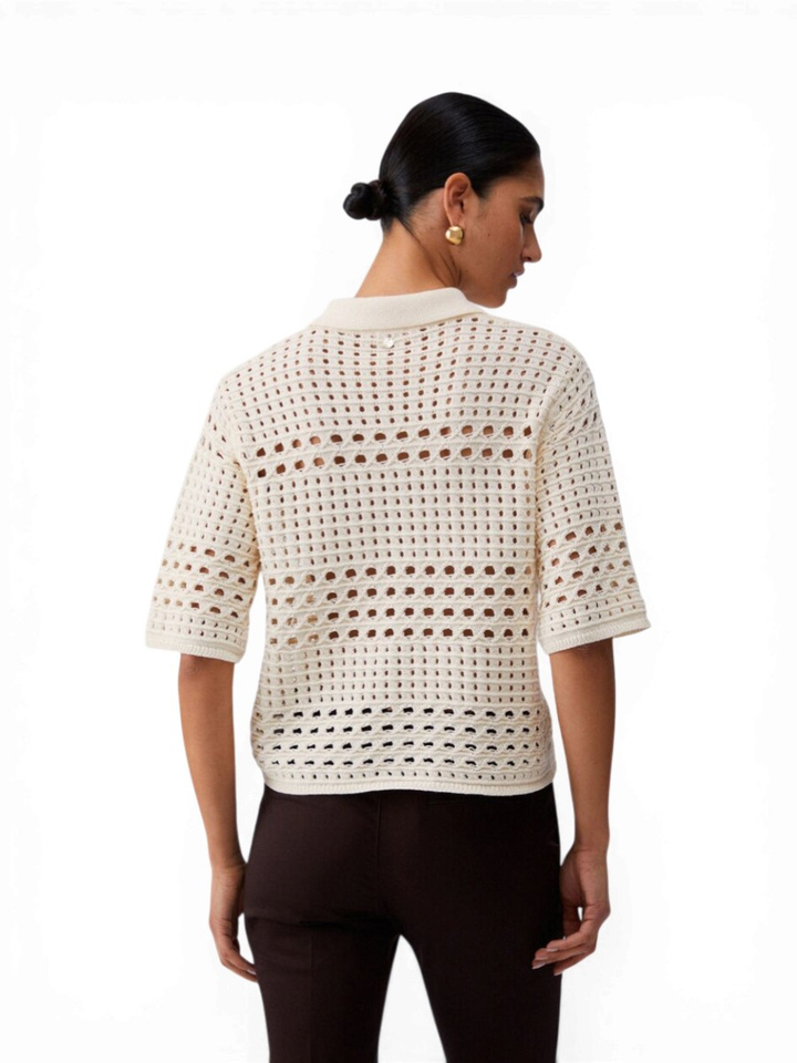 Ecru gehaakt cardigan Liu Jo 