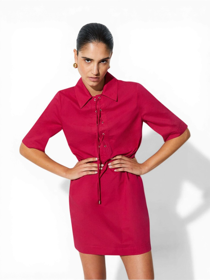 Roze kleed met veter detail Liu Jo 