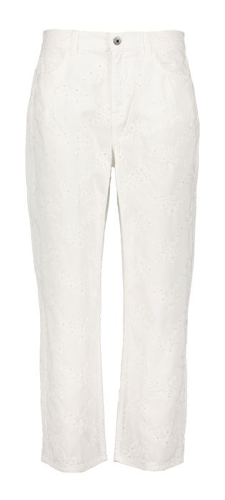 Witte broek met bloemenprint Liu Jo
