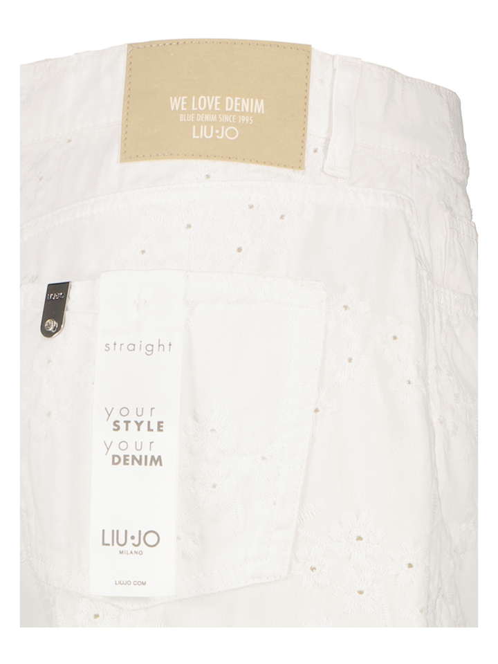 Witte broek met bloemenprint Liu Jo 