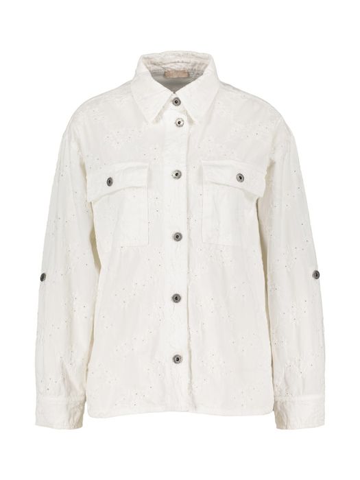 Witte vest met geborduurde bloemenprint Liu Jo