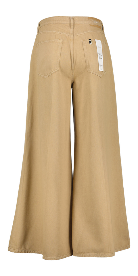 Beige wide leg jeans Liu Jo 