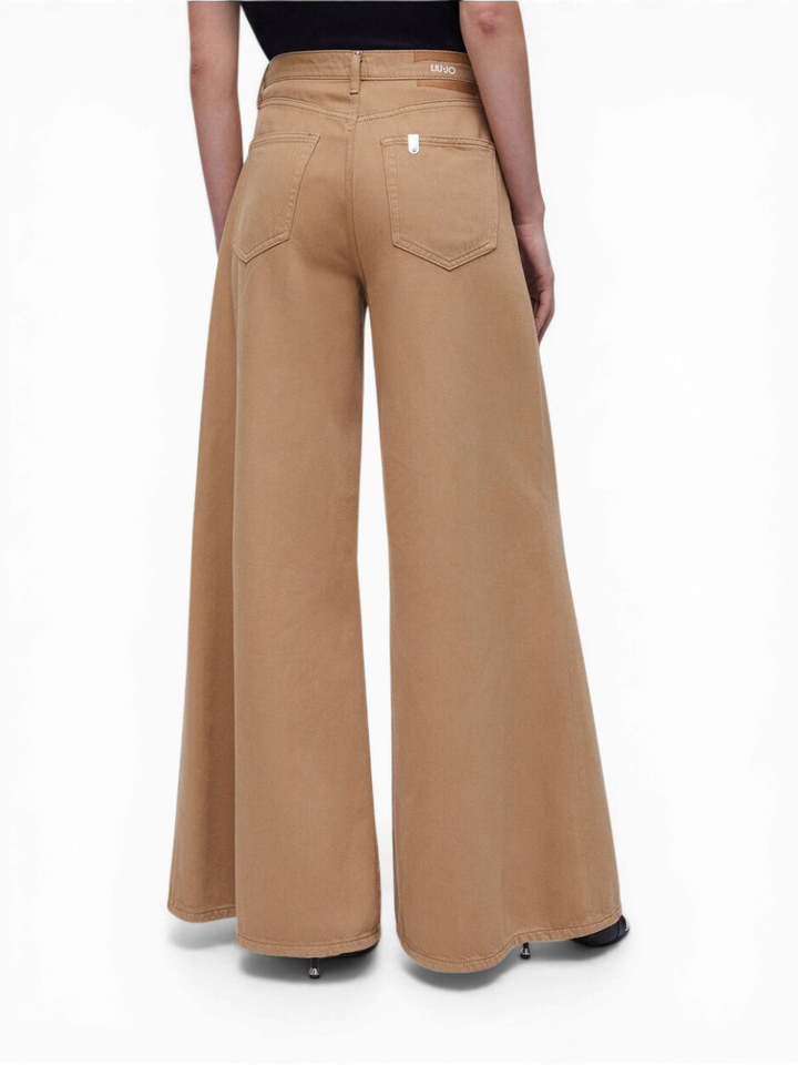Beige wide leg jeans Liu Jo 