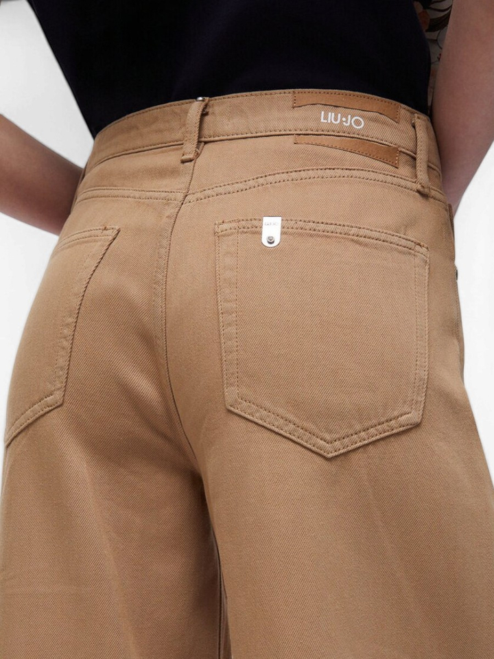 Beige wide leg jeans Liu Jo 