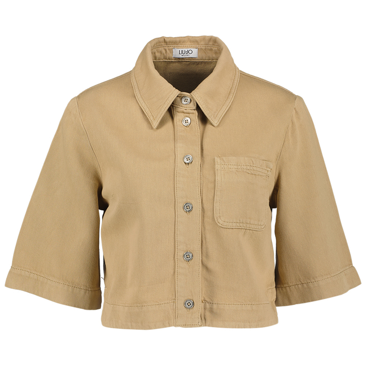 Beige korte jeansjas Liu Jo 