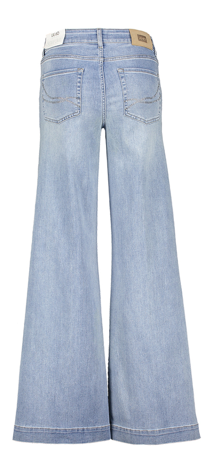 Blauwe flared jeans met strass detail achteraan Authentic flare Liu Jo