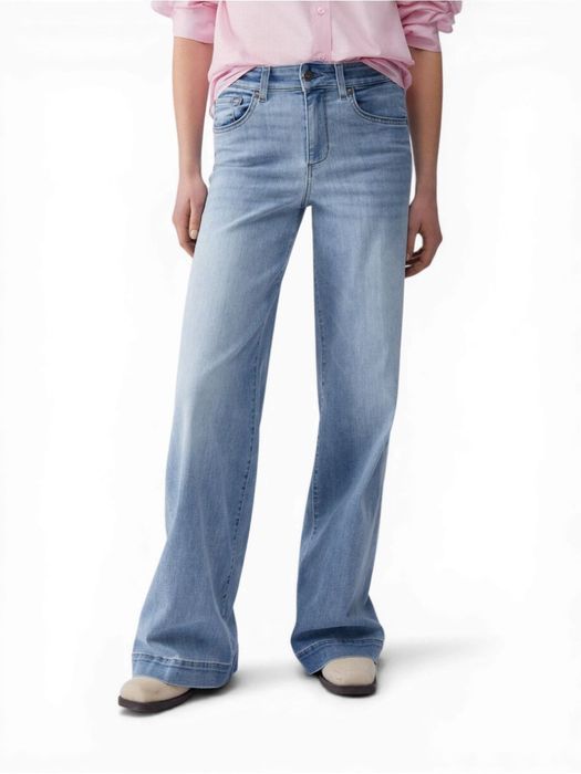 Blauwe flared jeans met strass detail achteraan Authentic flare Liu Jo