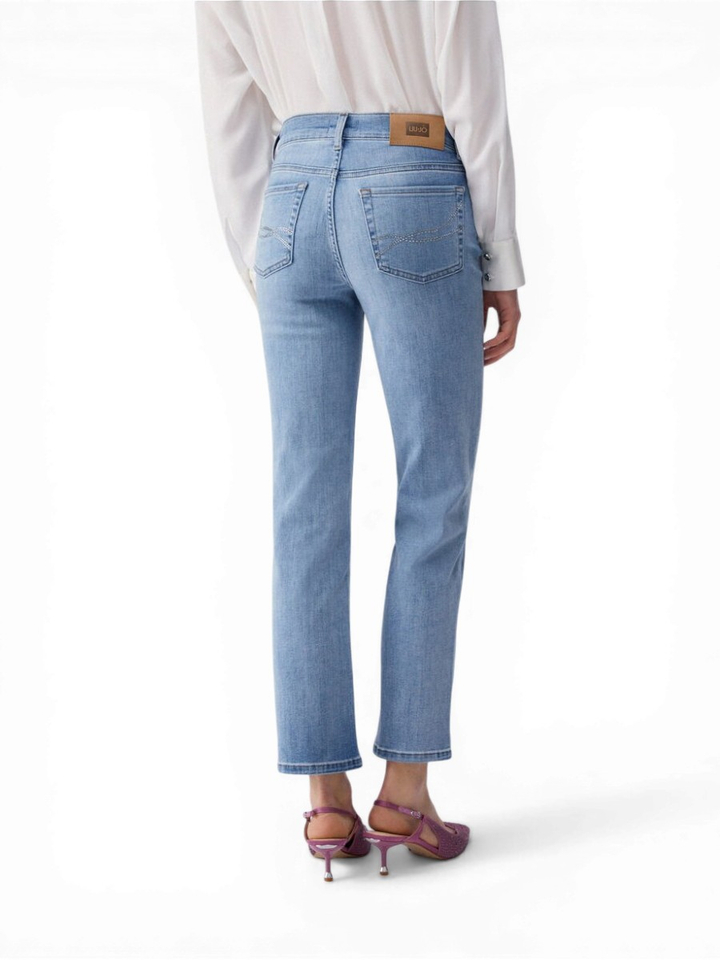 Lichtblauwe slim fit jeans Lui Jo