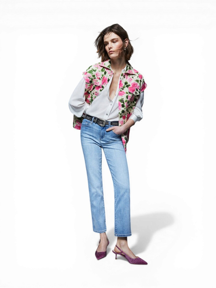 Lichtblauwe slim fit jeans Lui Jo