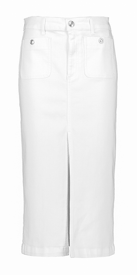 Witte jeans rok met gouden knopen Liu Jo