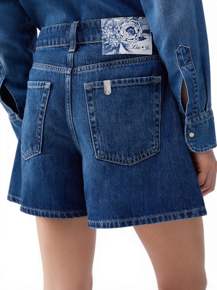 Blauwe jeans met knopendetail Liu Jo 