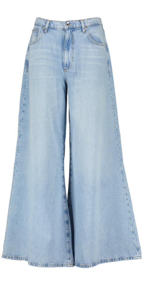 Lichtblauwe wide leg jeans Liu Jo 