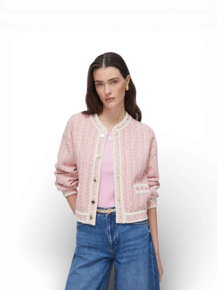 Roze wit kleurige gilet Liu Jo