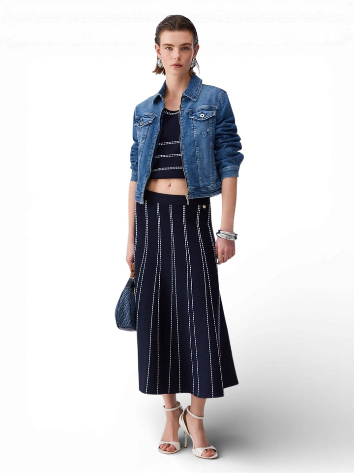 Donkerblauwe rok Liu Jo 