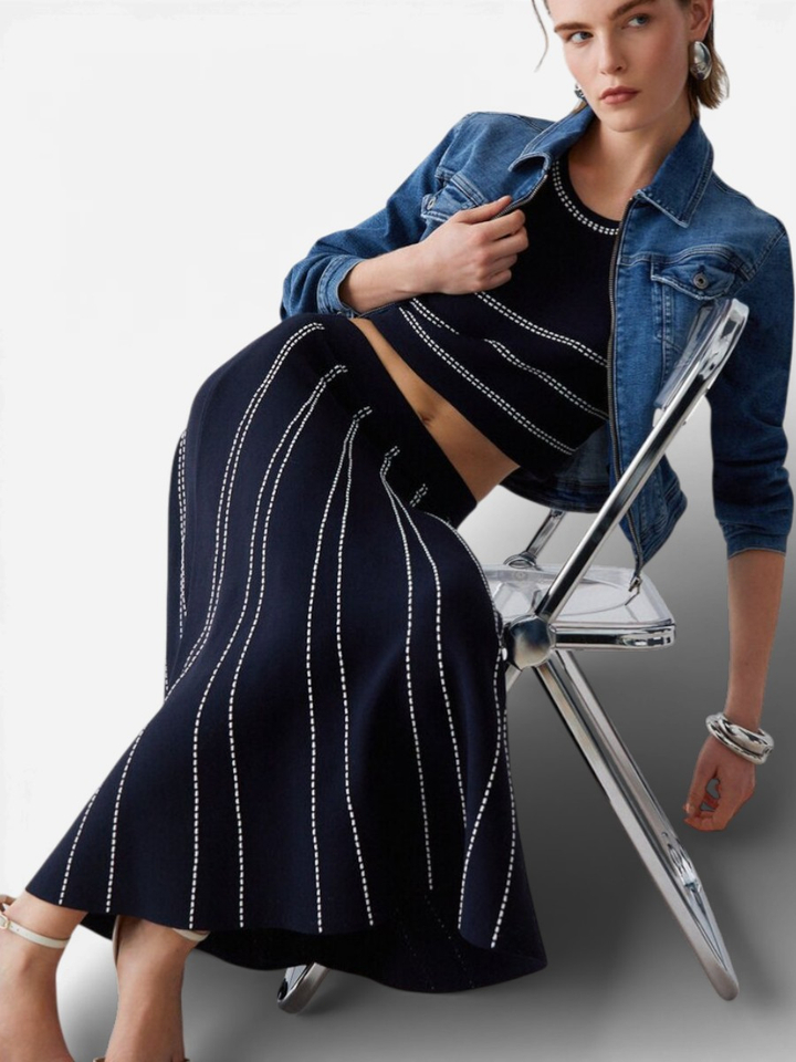 Donkerblauwe rok Liu Jo 